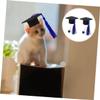 HANABASS Creative 2-Piece Pet Costume Set with Graduation Hat and Doctor Hat for Cats and Turtles view 3