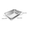 HOMOBABE Stainless Steel Litter Box for Small Cats and Kittens view 2