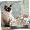 HOMOBABE Stainless Steel Litter Box for Small Cats and Kittens view 4