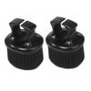 Beard Brush with Ring Design, 2-Piece Set, Black, Nylon and ABS view 1