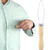 VARMDUKKE Easy Button Hook, Wooden Button Helper for Seniors, Arthritis and One-Handed Dressing, 1 Pack view 1
