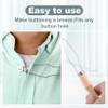 VARMDUKKE Easy Button Hook, Wooden Button Helper for Seniors, Arthritis and One-Handed Dressing, 1 Pack view 3