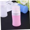DEARMAMY 3-Piece Silicone Cosmetic Bottles, Refillable Travel Squeeze Bottles for Lotion view 2
