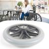 8-Inch Manual Wheelchair Front Caster Replacement Wheels, 1 Pair, Gray PU Tires, 5/16-Inch (8 mm) Bearings view 4