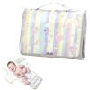 Reusable Waterproof Baby Changing Pad with Tissue Pocket view 2