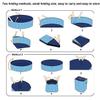AIJUSSS Foldable Pet Bathtub for Small and Medium Dogs, Portable PVC Pool for Dogs and Cats, Pink/Blue (Pink, 47.2 × 11.8 in) view 4