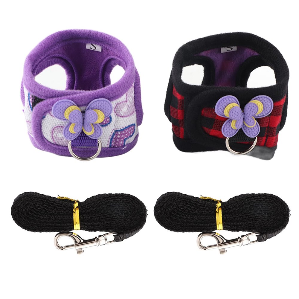 Chinchilla Walking Harness Vest & Leash Set