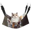 KKLWEGU Cute Tiger Cat Hammock, Breathable Hanging Pet Cage Bed, Adjustable Soft Hammock for Cats, Small Dogs and Rabbits view 1