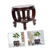 ibasenice Wooden Carved Base for Fish Tanks, Decorative Display Stand for Desks and Windowsills view 3