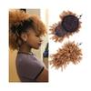 Afro High Puff Ponytail with Bangs, Synthetic Curly Drawstring Hairpiece view 1