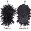 Afro High Puff Ponytail with Bangs, Synthetic Curly Drawstring Hairpiece view 3