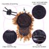 Afro High Puff Ponytail with Bangs, Synthetic Curly Drawstring Hairpiece view 4