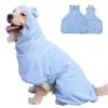 BT Bear Dog Bathrobe, Super Absorbent, Quick Drying, Microfiber Robe for Puppies, Small, Medium, and Large Dogs and Cats (Blue, M) view 4