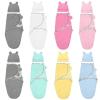 Zhongzhi Personalized Baby Swaddle Blanket with Name, Custom Name Blanket, Baby Gift (White) view 4