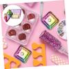 HAPINARY 4-Piece Crystal Glass Nail Dappen Dish Set view 2