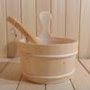 Cedar Wood Sauna Bucket and Ladle Set, 4 L view 3