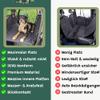 Snrtevu Car Dog Mat with Hard Base, Waterproof and Scratch-Resistant, 2 Safety Belts, Black and Orange view 2