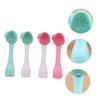 4-Piece Manual Silicone Facial Cleansing Brush Set view 2