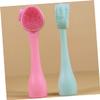 4-Piece Manual Silicone Facial Cleansing Brush Set view 3
