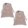 VALICLUD 2-Pack Travel Bags for Shoes and Hair Dryers, Drawstring Fabric Storage Pouches view 1