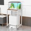 Mobile Aquarium Stand with White Tabletop view 1