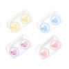 VALICLUD 4-Piece Contact Lens Case Set, Travel-Size Transparent Lens Storage Box with Mirror, Leakproof Organizer view 1