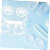 VALICLUD 4-Piece Contact Lens Case Set, Travel-Size Transparent Lens Storage Box with Mirror, Leakproof Organizer view 4