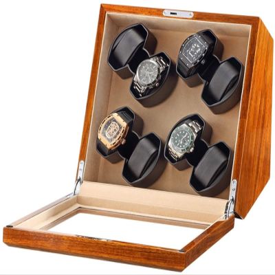 XFZJCHAP Solid Wood Automatic Watch Winder Box for 8 Watches
