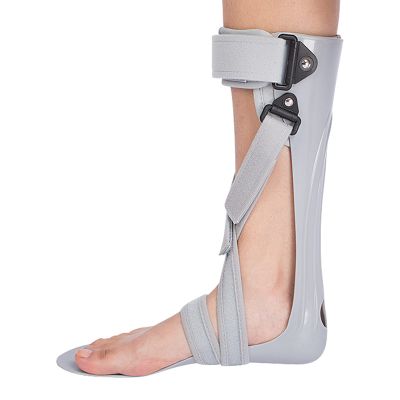 DLAZUM AFO Ankle-Foot Orthosis, Adjustable Foot-Drop Brace, Ankle Correction Support, Protective Splint with X-Shaped Foot Fixation Strap, Right, L, Right-S