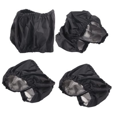ACOGEDO Stroller Wheel Dust Covers, Black Oxford Fabric, Small (Single)