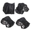 ACOGEDO Stroller Wheel Dust Covers, Black Oxford Fabric, Small (Single) view 1