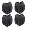 ACOGEDO Stroller Wheel Dust Covers, Black Oxford Fabric, Small (Single) view 3