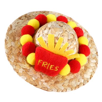 Abaodam Pet French Fry Hat Costume