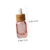 ARTSEWPLY 3-Piece Glass Dropper Bottles for Essential Oils, Refillable Travel Bottles with Pipettes view 2