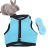 Breathable Mesh Rabbit Harness and Leash Set - Light Blue view 2