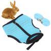 Breathable Mesh Rabbit Harness and Leash Set - Light Blue view 3