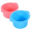 Minkissy 2-Piece Beauty Film Mixing Bowl, Hard Wax Warmer, Flamingo Wax Strips, Wax Pot for Hair Removal, Wax Melting Container, Tress Wellness Hard Wax Pot, Wax Bowl, Silica Gel view 1