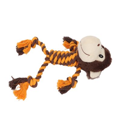 GEERYZHE Dog Toy for Aggressive Chewing - Plush Monkey
