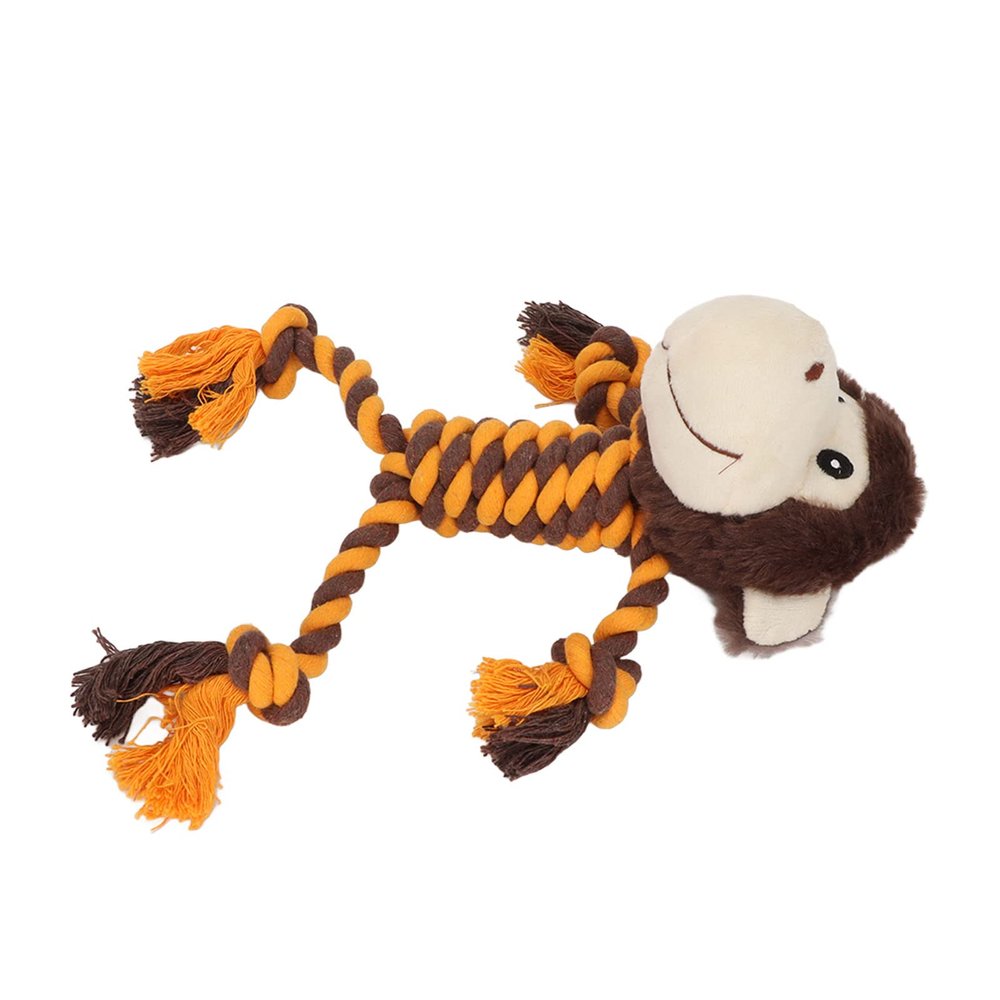 GEERYZHE Dog Toy for Aggressive Chewing - Plush Monkey