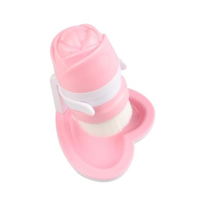 Mikinona Manual Facial Cleansing Brush, Pink ABS Plastic, 1 Pc.