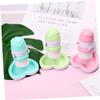 Mikinona Manual Facial Cleansing Brush, Pink ABS Plastic, 1 Pc. view 4