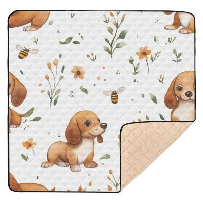 Foiosoh Soft Padded Baby Gym and Activity Floor Mat, 1-Piece Baby Mat, 127 x 127 cm, White