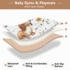 Foiosoh Soft Padded Baby Gym and Activity Floor Mat, 1-Piece Baby Mat, 127 x 127 cm, White view 4