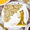 Vobumix 40-Count Gold Wedding Paper Cocktail Napkins view 4