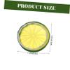 Ciieeo Realistic Reusable Artificial Lemon Slices with Plastic Ice Cubes for Decoration view 2