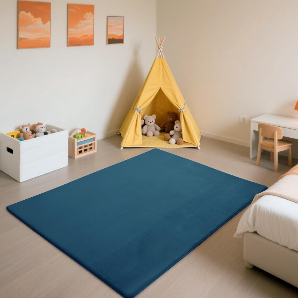 SETHEPACE Baby Crawling Mat, 3 cm Thick Play Mat (Blue, 80 x 200 cm)