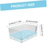 Yardwe Transparent Plastic Rabbit Litter Tray, Portable, Compact, Random Color view 2