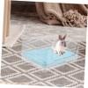 Yardwe Transparent Plastic Rabbit Litter Tray, Portable, Compact, Random Color view 3