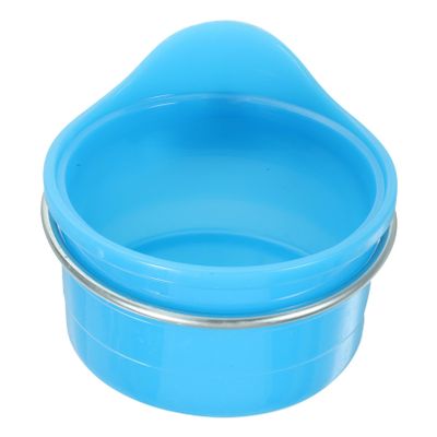 POPETPOP 2-Pack Hanging Parrot Food Bowls for Bird Cages