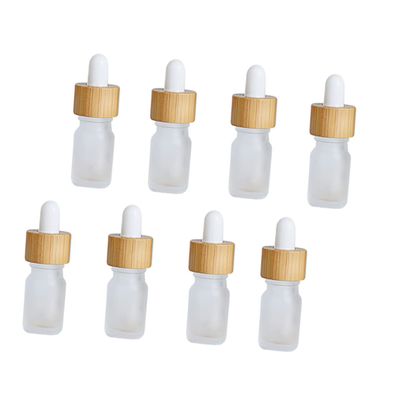 SAFIGLE 8-Pack Empty Glass Essential Oil Bottles with Droppers